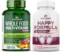 Intero Benessere Intero Alimentare Multivitamina per Donne - Naturale Multi Vitamine, Minerali, Estratti organici Happy Formula Natural Formula Rilievo Supplemento Bundle
