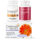 Celebrare Vitamine Bariatric Bundle – CelebrateONE Multivitamin, Ferro con Vitamina C Chewables, Equilibrio Probiotico + Prebiotico – Nutrizione Essenziale & Supporto Digestivo per WLS Recovery
