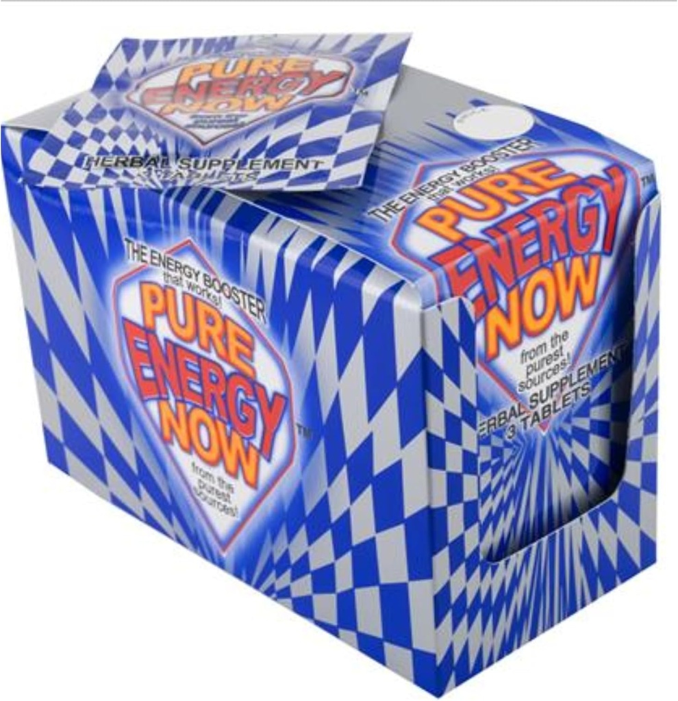 Energie Jetzt reine Energie Kräuterergänzung 3 Tabletten pro Packung, (Pack mit 24) 1 Box