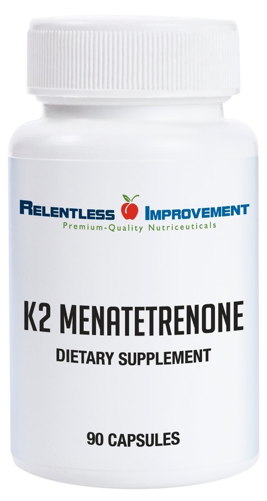Vitamina naturale K2 MK4 - Alta potenza 15.000mcg Supporta Bone e Arterial Health Soy-Free, Vegi-Capsules