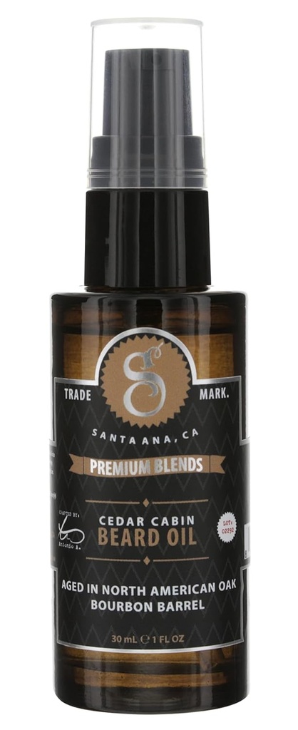 Suavecito Premium mélange l'huile de barbe - Leave-In Barbe Conditioner pour adoucir les cheveux, hydrater la peau, éliminer les pellicules de barbe, la croissance saine de la barbe - 1 oz