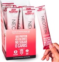 NEOTEIN: Paquets de poudre d'électrolyte, poudre de protéines avec 10g de protéines et collagène - Zéro sucre, pas de remplissage, pas de glucides