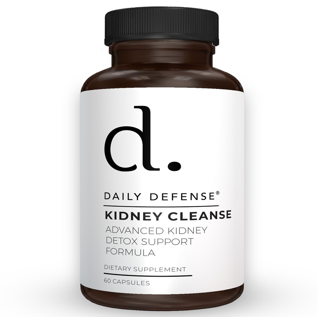 Supplemento di supporto renale Cleanse & Detox Vitamine con Chanca Piedra, Astragalus Root, estratto di mirtillo, polpa di ortica, polvere di coda di cavallo, bacche di ginepro > 60 caps