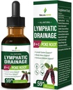 Gocce di drenaggio linfatico per il supporto del sistema linfatico, corpo disintossicazione e difesa immune Supporta integratori di erbe con radice di poke (Phytolacca Americana) Cleavers Dandelion Echinacea Extract. 2oz