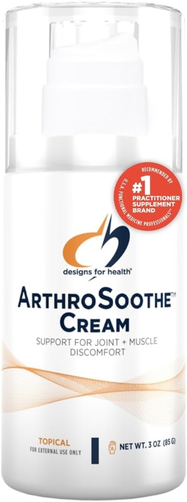Progetti per la salute ArthroSoothe Crema - Muscolo e supporto articolare Lozione topica - Caratteristiche Acido ialuronico & Glucosamina - Realizzato con menta piperita, Eucalyptus & Tea Tree Essential Oils - Non-GMO - 3 oz