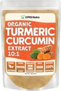 XPRS Nutra extrait de poudre de curcumine curcumine biologique 10:1 - Premium USDA poudre de curcumine biologique pour l'immunité - Vegan Friendly Curcumine pure pour la santé Gut (2 once)