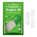Size 0 Capsules Empty Vegan Plant Based Clear (500 Count) Gluten Free, Non-GMO, Halal Certified Pill Caps Filling Kit with 2 Spoons for Vegetarian DIY Your Own Supplements
