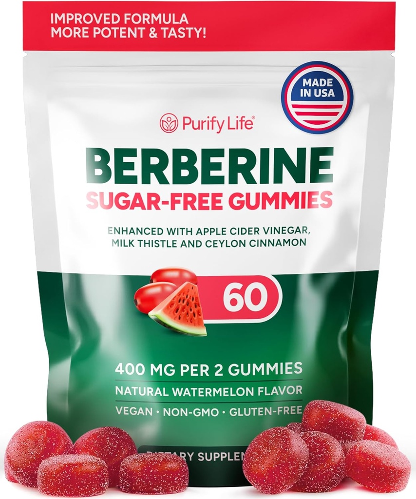 Keto Berberine Complex Gummies (Sugar-Free) mit Ceylon Cinnamon, Milk Thistle, ACV [AMPK Metabolic Activator] Berberine Ergänzung für Metabolismus, Gut Health, Fasting, Natural Energy - 3. Partei getestet