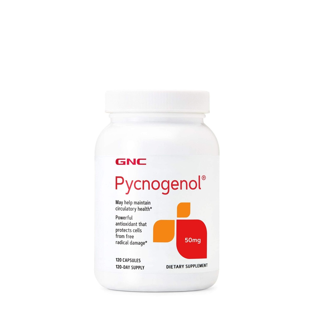 GNC Pycnogenol 50mg, enthält zirkulierende Gesundheit, 120 Kapseln