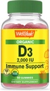Eh bien oui Vitamine biologique D3 2000 UI (50 mcg) Gommies - soutient les os, la force musculaire et l'immunité - Non-OGM, sans gluten - USDA Organic - Saveurs naturelles - 60 Gommies