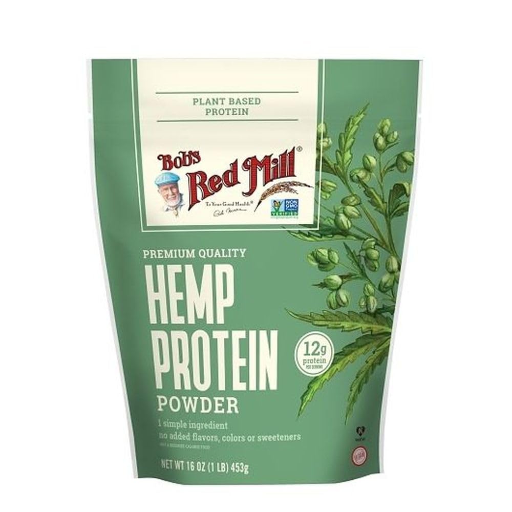 Bob's Red Mill Hemp Protein Powder, 16oz (Pack of 4) - Non OGM, Vegan, Paleo Friendly, Keto Friendly, Kosher