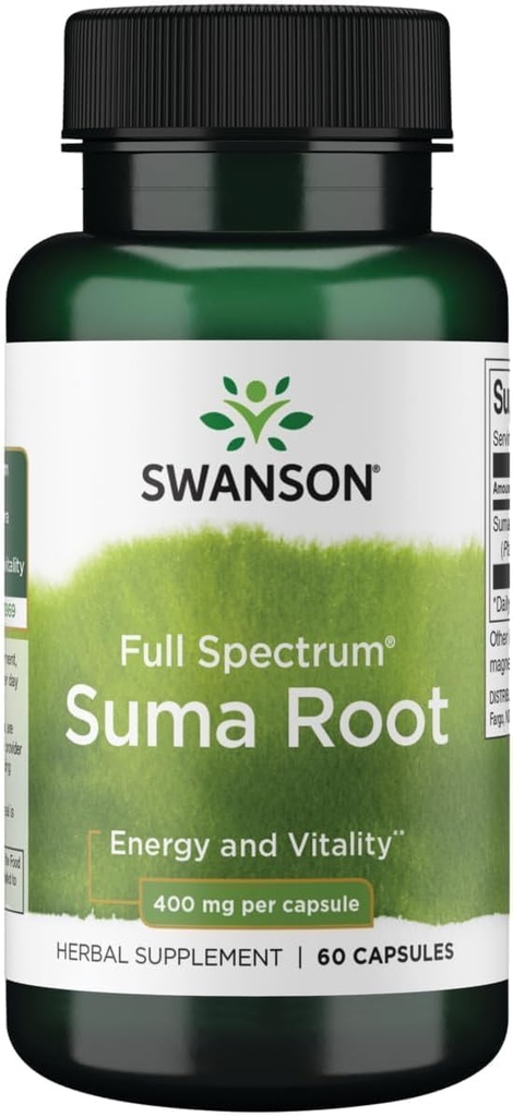 Swanson Full Spectrum Suma Root 400 Milligrams 60 capsule