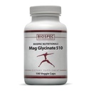 Biospec Nutritionals Mag Glycinate 510 – Magnesio Glycinate – Integratore nutrizionale per lo stress, salute del cuore, nervi, muscoli, energia e metabolismo* - (100 capsule)