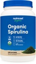 Nutricost Organic Spirulina Powder 2 LB - Reines, zertifiziertes Bio Spirulina