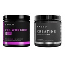 Kaged Pre Sport Pre Workout Powder Glacier Grape Creatine Monohydrat Micronized Powder Bundle, Energy & Muskel Recovery Supplement Pack, 20 Servis Pre-Workout + 100 Serviers Creatin