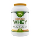 MFL Muscle Whey Protein l 28g de protéines l 8g BCAAs l Keto Friendly l Faibles glucides l 2 lbs (haricot de vanille)