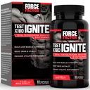 FORCE FACTOR Test X180 Accensione Booster testosterone totale per gli uomini con semi di fieno greco e estratto di tè verde per costruire il muscolo magro, aumentare l'energia e migliorare le prestazioni, 60 conte