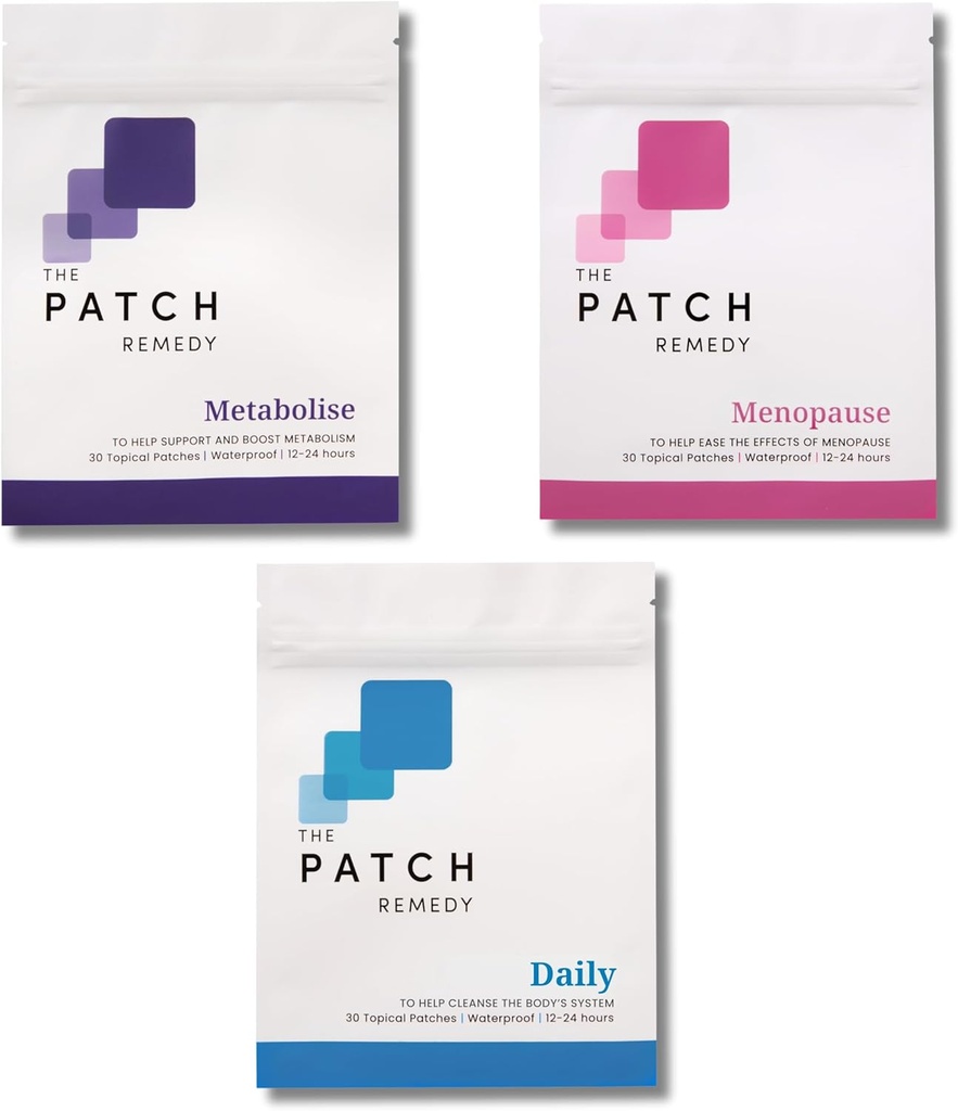 Kit de nettoyage de remise en forme de la ménopause - Patches de la ménopause, lot de nettoyage quotidien avec le glutathion et le lot de métabolisme