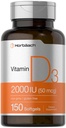Horbaach Vitamine D3 2000IU Softgels (compensation 150) Cholecalciferol 50 mcg