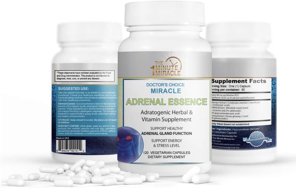 Miracle Adrenal Essence Doctor's Choice - Adratogenic Kräuter & Vitamine Ergänzung