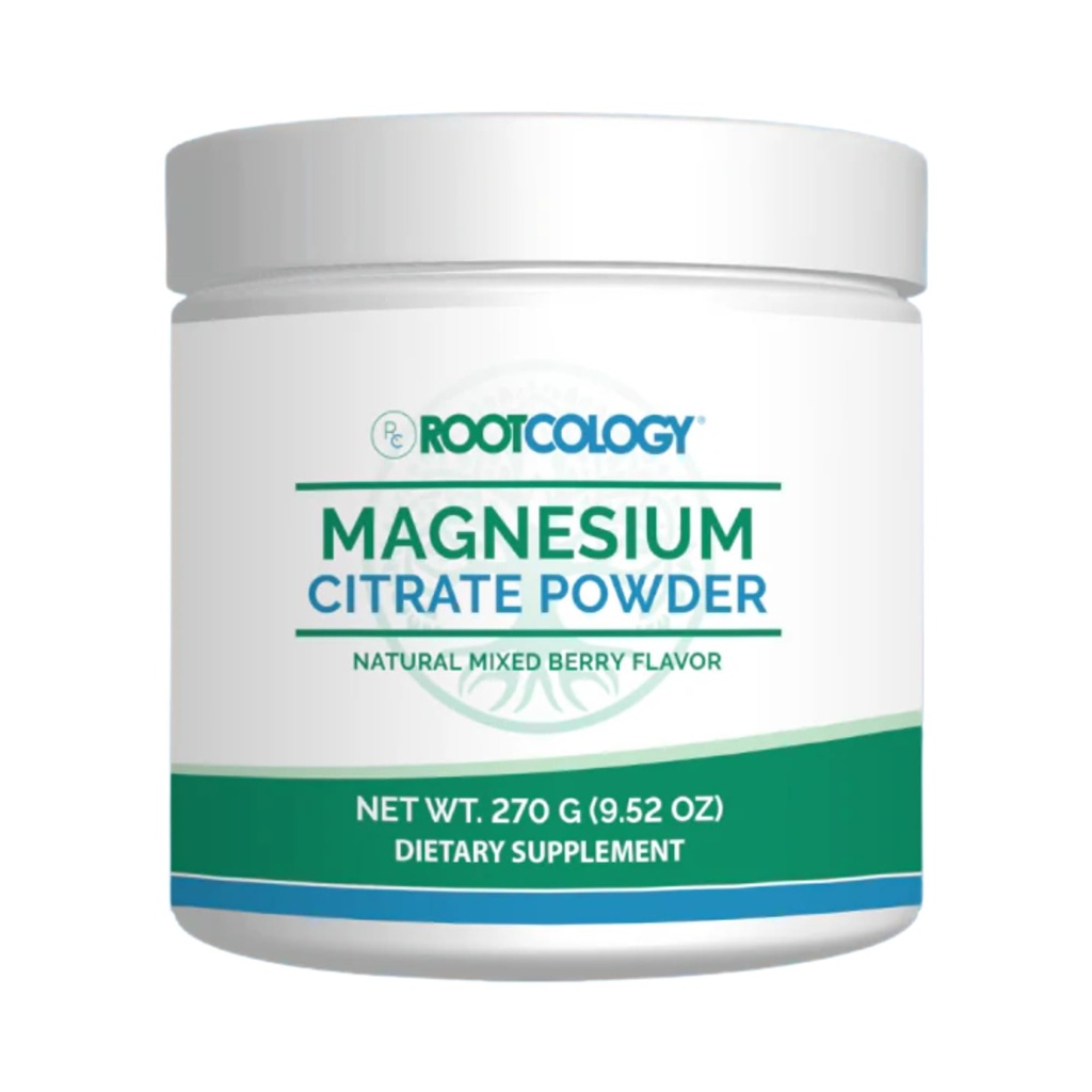 Rootkologie von Dr. Izabella Wentz | Magnesium Citrat Pulver | 300mg Magnesium für Entspannung und Regularität Unterstützung | Natürliche Mischbeeren Geschmack | 270g / 60 Servierungen
