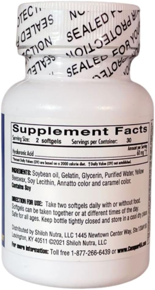 Original Form Hyaluronic Acid - 60 softgel Caps