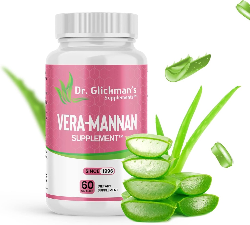 Vera-mannano Aloe Vera Supplemento, 1 bottiglia, 60 capsule