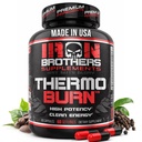 Iron Brothers Thermo Burn Hardcore Fat Burner – Thermogénique Stim avec Yohimbine HCl, Grains du Paradis et Caféine – Booster de métabolisme et contrôle de l'appétit – 60 capsules