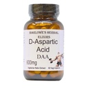 Barlowe's Herbal Elixirs D-Aspartic Acid Supplement (Acide D-Aspartique) $ 600 mg Par Capsule $ 60 Capsules de légumes $ Performance athlétique $ Stearate Free $ Bouteille en verre