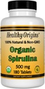 Spirulina sana, 500 mg (organico) - Spirulina Organica Tablet con vitamina A & vitamina B12 - Kosher Certificato - Vegan, Non OGM e Pillola Spirulina senza glutine - 180 compresse