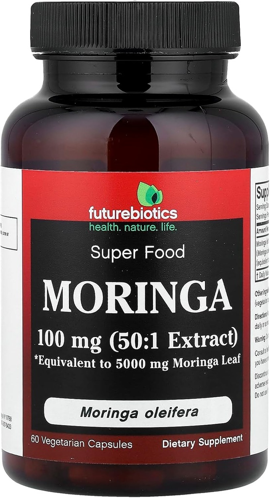 Futurebiotics Moringa 5000mg, 60 Vegetarian Capsules
