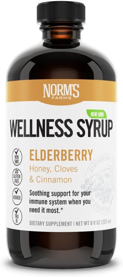 Normen Bauernhöfe Elderberry Wellness Syrup, 8 Fz