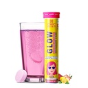 Glow | Japanisch Glutathione 500 mg und Vitamin C für Hautpflege | Glowing & Radiant Haut - 20 Effervescent Tablets | Erdbeer-Lemon Aroma
