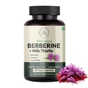 Hurbix Berberine - 1300 mg | 5 in 1 Formula potenziata con cardo al latte, curcuma e cannella | Formula premium ad alta potenza | 60 capsule