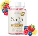Gommies de supplément de champignons de la Mane du Lion biologique - Boost de la santé cérébrale quotidienne pour la clarté, la concentration et la productivité - Délicieux baie de citron Flavor - 30 portions