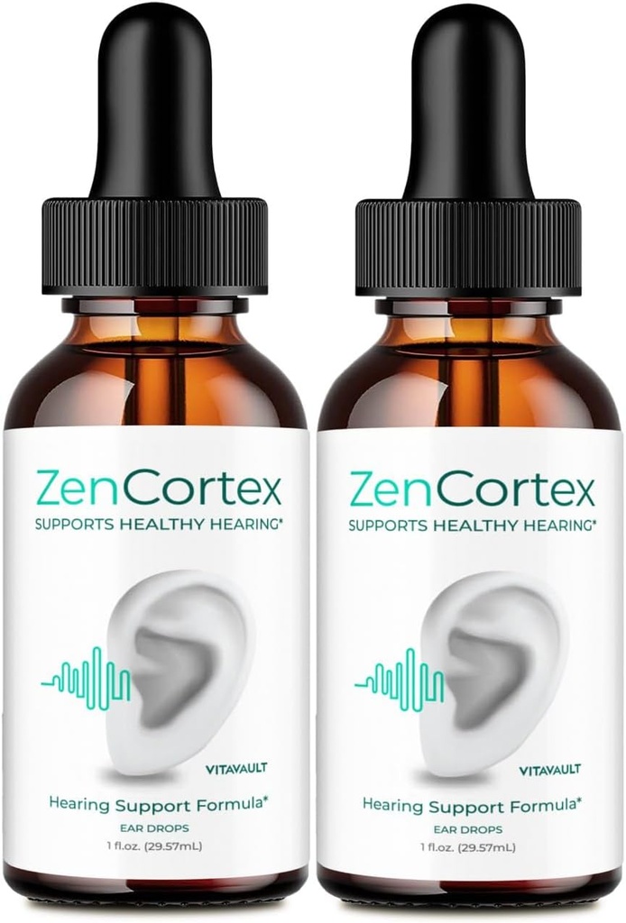 ZenCortex Tinnitus Relief for Ringing Ears Drops, Zen Cortex Tinnitus Supplement ZenCortex Healthy Ear Support Supplement - Maximum Strength Advanced Formula ZenCortex Drops Recensioni (2 Pack)
