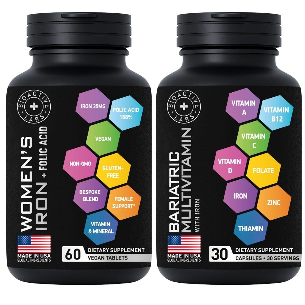 Multivitamine bariatrique et fer végétalien Bypass gastrique