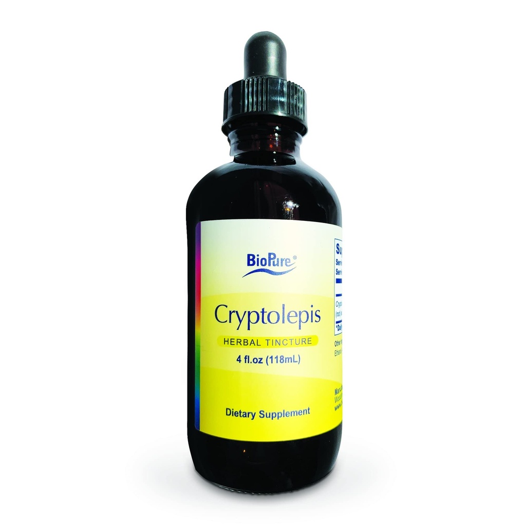 BioPure Cryptolepis Tintura di erbe – Potente estratto botanico di Cryptolepis Sanguinolenta per il supporto immunitario, il microbiome Balance e la salute Gastrointestinale - 4 fl oz