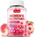 Womens Multivitamin Gummie - Sugar Free Multivitamin für Frauen mit Vitaminen A, C, D, E, Niacin, Folate, B6 & B12, Eisen, Calcium, Zink - Multi Vitamine & Mineralien für Haut, Haar, Energie & Immune
