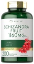 Carlyle Schisandra Supplément 1160 mg , 200 Capsules , Extrait de fruits de baie , sans OGM et sans gluten