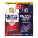 Mucinex Fast-Max & NightShift Combo Pack - Max Strength Cough & Cold Medicines For Mucus Relief, Chest Congestion, Nasal Congestion, Sinus Congestion, Sinus Pressure, Cough Symptom Relief (2x 6 FL OZ)