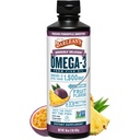 Barleans Omega 3 Fish Oil Liquid Supplement für Männer und Frauen, Passion Ananas, 1500mg EPA und DHA Fettsäure, 16 oz