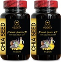CHIA Seed Supplement - Chia Seed Extract Pillen, Verdauungsergänzungen für Bodybuilding, Omega-3, High Fiber und Protein Quelle, essentielle Fettsäuren - 2 Flaschen 120 Kapseln