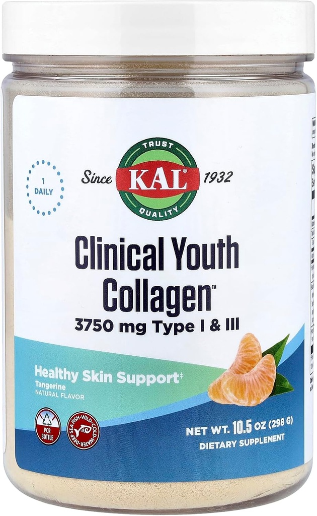 Kal Klinische Jugend Collagen Typ I & Iii Tangerine, 10.5 Unze