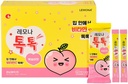 LEMONA TOKTOK, Kinder Vitamin C 50mg, Peach Flavored, Einfach zu nehmen für Gesamtgesundheit & Tagesenergie - 100 Stick Packs(2g)