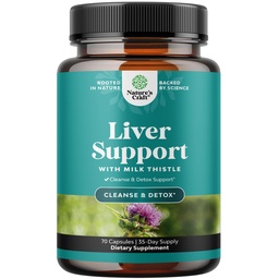 Liver Cleanse Detox & Repair - Milchdistel-Ergänzung für Verdauung & Immungesundheit - Ginger Root, Choline & Dandelion Root - Herbal Liver-Unterstützung mit Silymarin, Beetroot & Artichoke - 70 Count