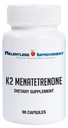 Natürliches Vitamin K2 MK4 - hochkarätig 15.000mcg unterstützt Knochen und arterielle Gesundheit Soja-frei, Vegi-Kapseln