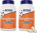 Jetzt Glutathion 500 mg, 100 Vegan Kapseln (Pack von 2) - Reduzierte Form GSH-Ergänzung - Verbessert mit Milchdistelextrakt und Alpha Liponsäure