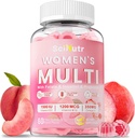 Methyliertes Multivitamin für Frauengummis mit Calcium, Magnesium, Zink, Vitamin A, C, D3, E, K2, B Complex, Folate, Biotin - Multi Vitamine & Minerale für Energie, Immununterstützung und Stärkung von Knochen