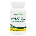 NaturesPlus Vitamin A (Palmitat) - 10.000 iu - Gesunde Haut, Augen, Vision & Immunsystem - Wasserlöslichkeit für maximale Absorption - 90 vegetarische Tabletten (90 Servierungen)